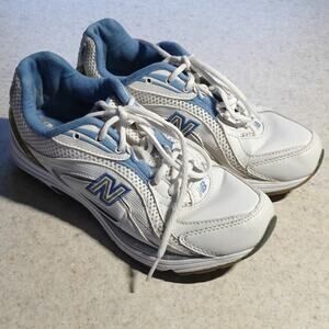 New Balance 846 Walking Strike Path Sneaker 7.5 Gray Blue Comfort Stability Shoe